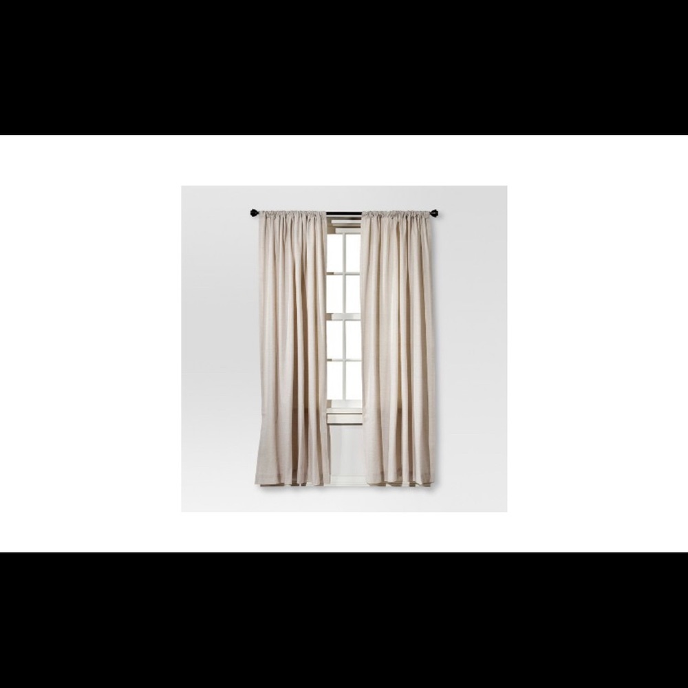 2 Target  Farrah curtain panel 95” x 54“